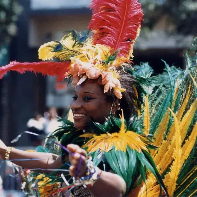 Bailarina en la celebración del Carnaval.